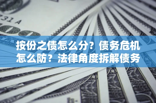 济南按份之债怎么分？债务危机怎么防？法律角度拆解债务分配与风险自保指南