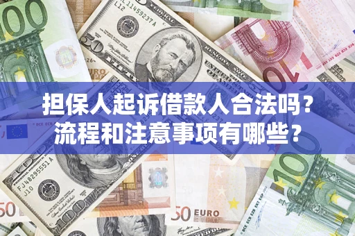 济南担保人起诉借款人合法吗？流程和注意事项有哪些？
