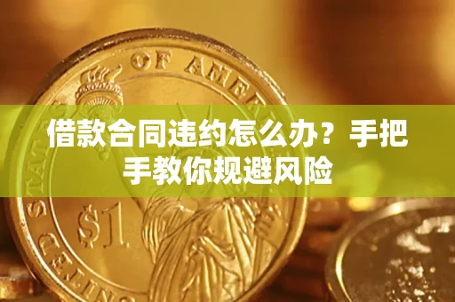 济南借款合同违约怎么办？手把手教你规避风险