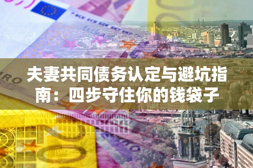 济南夫妻共同债务认定与避坑指南：四步守住你的钱袋子