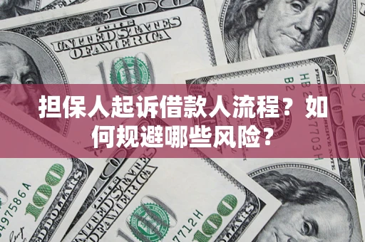 济南担保人起诉借款人流程？如何规避哪些风险？