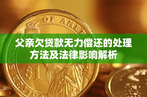 济南父亲欠贷款无力偿还的处理方法及法律影响解析