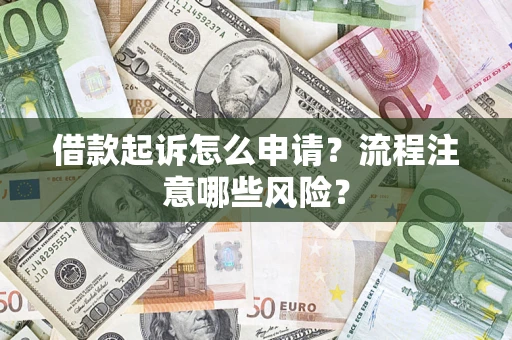 济南借款起诉怎么申请？流程注意哪些风险？