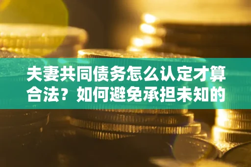 济南夫妻共同债务怎么认定才算合法？如何避免承担未知的债务风险？